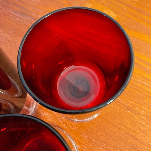 Vintage Luminarc Cavalier Ruby Red 4 oz Glassware 4” - Made in France - Picture 7 of 16